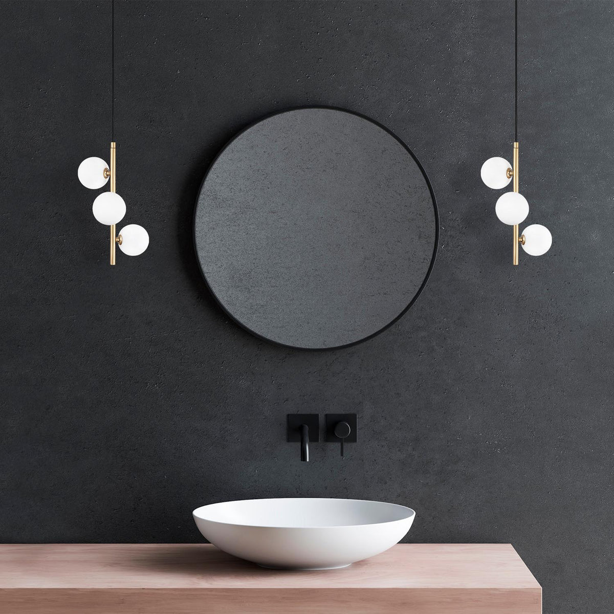 Domino Pendellampe - Gold in Gold präsentiert im Onlineshop von KAQTU Design AG. Pendelleuchte ist von Opviq