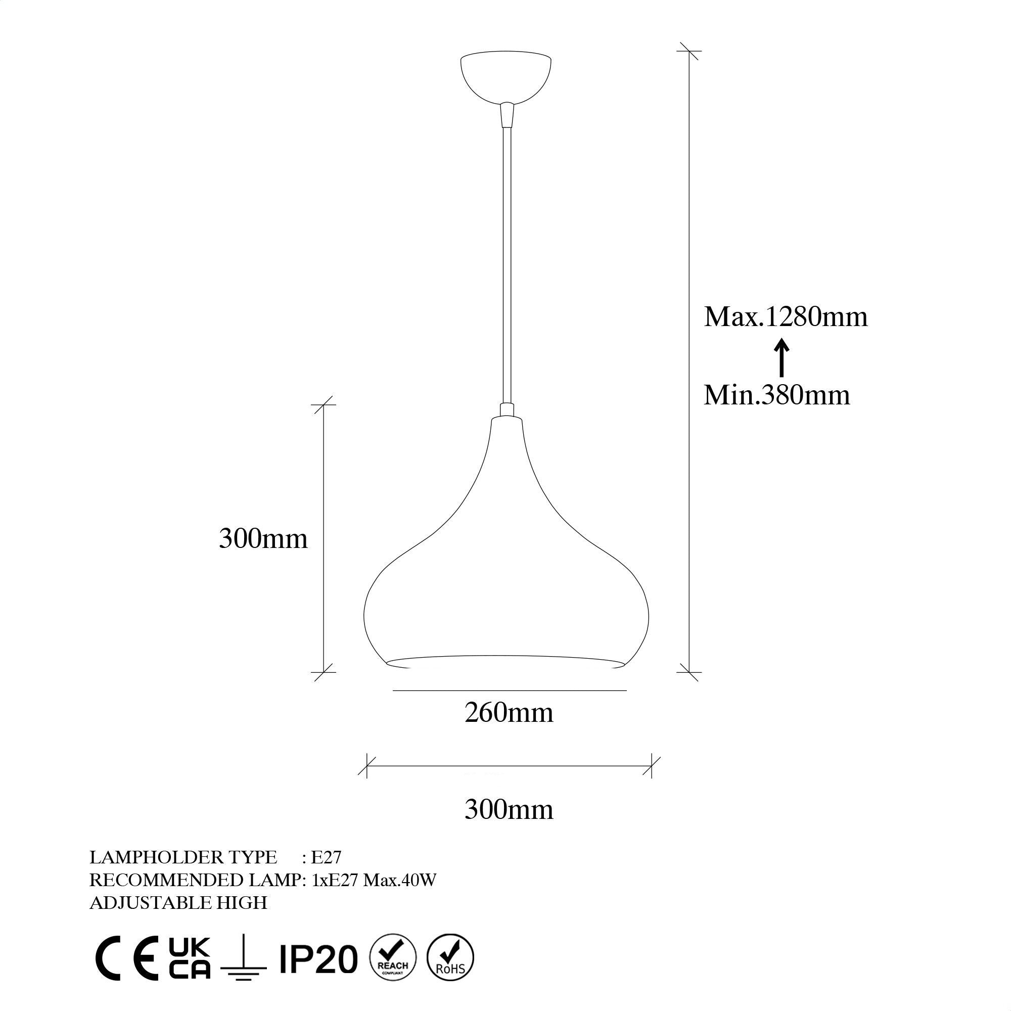 Muba Pendellampe - Mehrfarbig