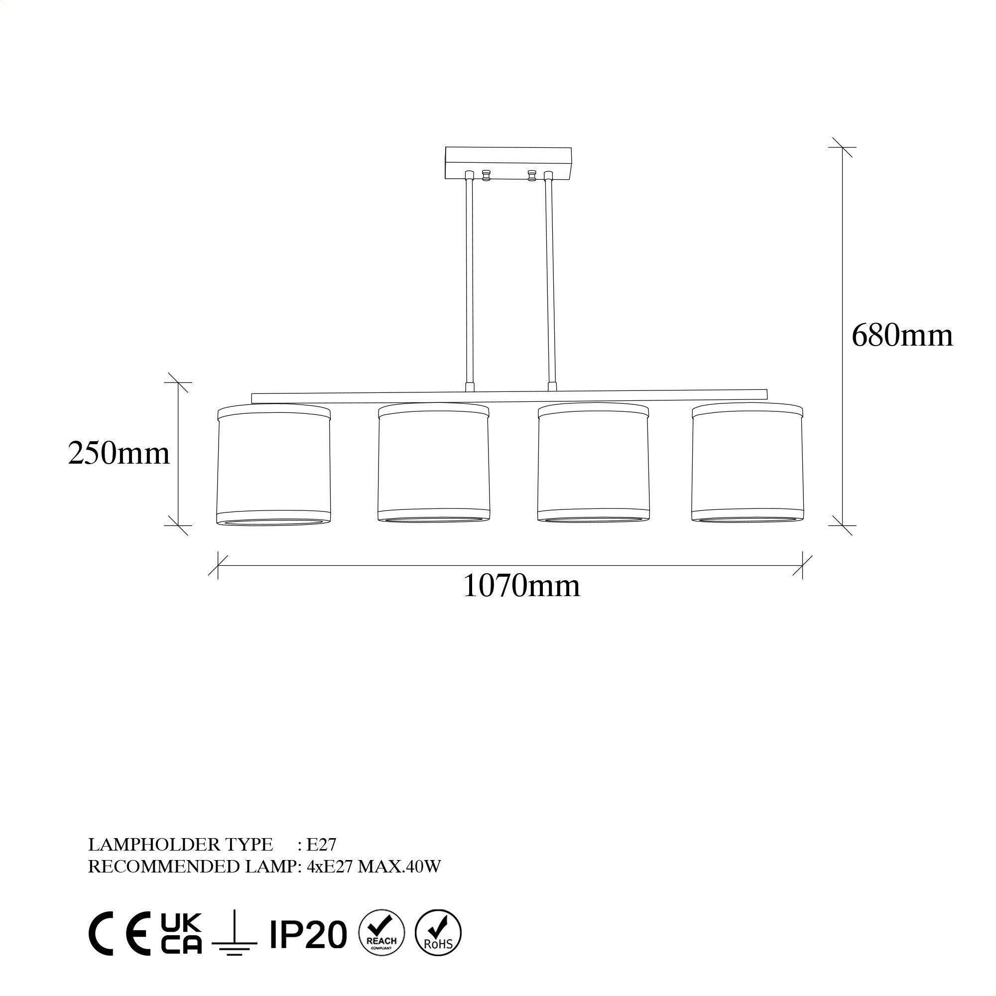 Way Pendellampe - Vintage