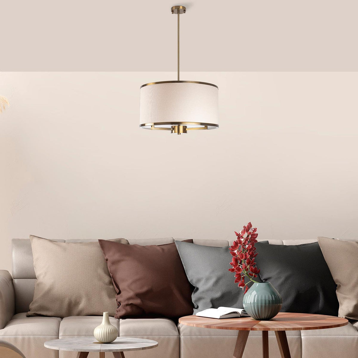 Way Pendellampe - Vintage in Vintage präsentiert im Onlineshop von KAQTU Design AG. Pendelleuchte ist von Opviq