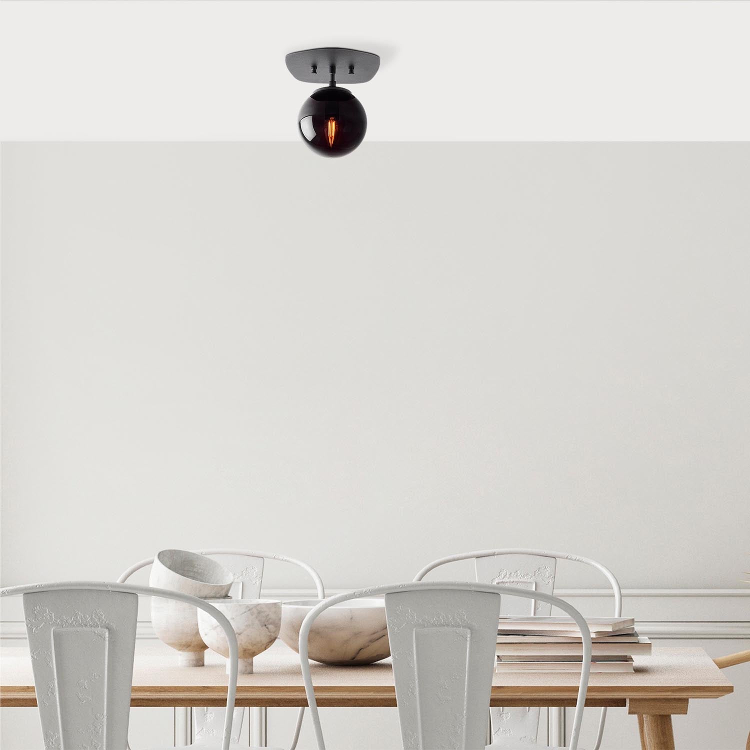 Well Deckenlampe - Schwarz