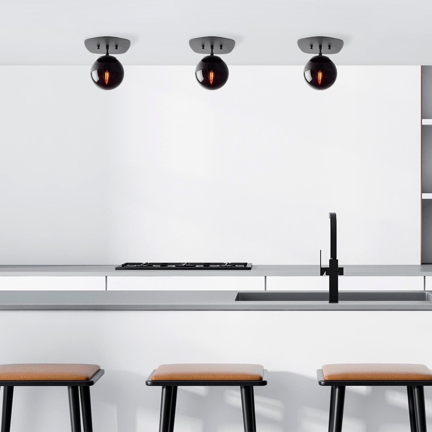 Well Deckenlampe - Schwarz