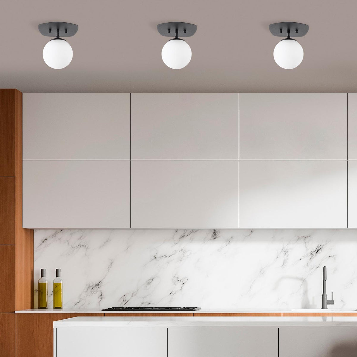 Well Deckenlampe - Schwarz Gelb in Schwarz / Gelb präsentiert im Onlineshop von KAQTU Design AG. Deckenleuchte ist von Opviq