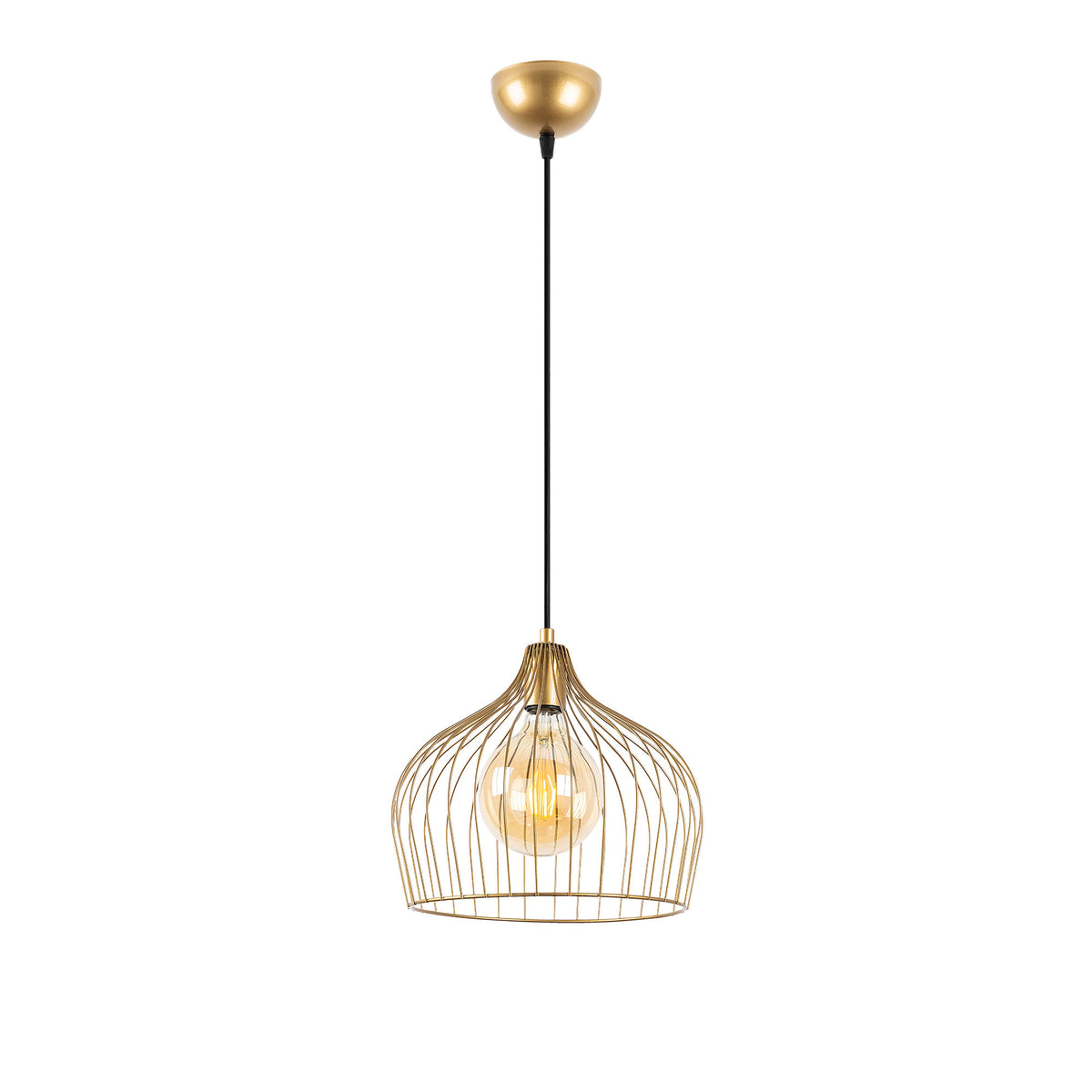 Bek Pendellampe - Glänzendes Gold in Glänzendes Gold präsentiert im Onlineshop von KAQTU Design AG. Pendelleuchte ist von Opviq