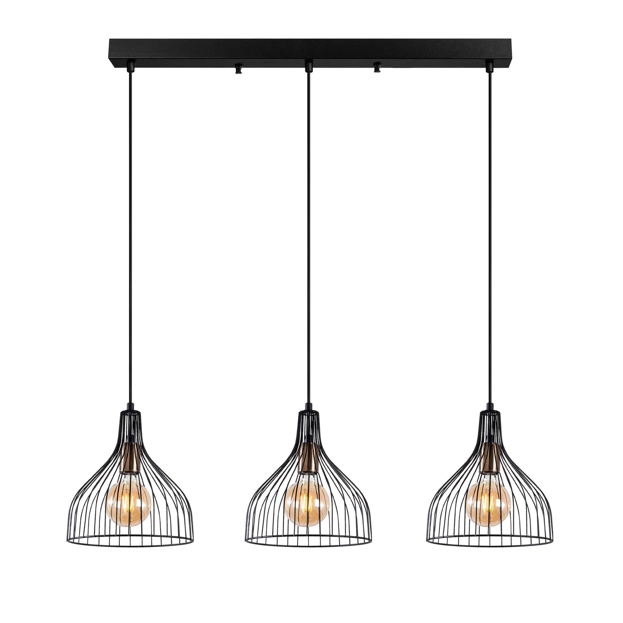 Entdecken Sie die Cafu Pendelleuchte von Opviq: Ein stilvolles Highlight in Schwarz Antiquität, das jeden Raum mit modernem und industriellem Flair bereichert.