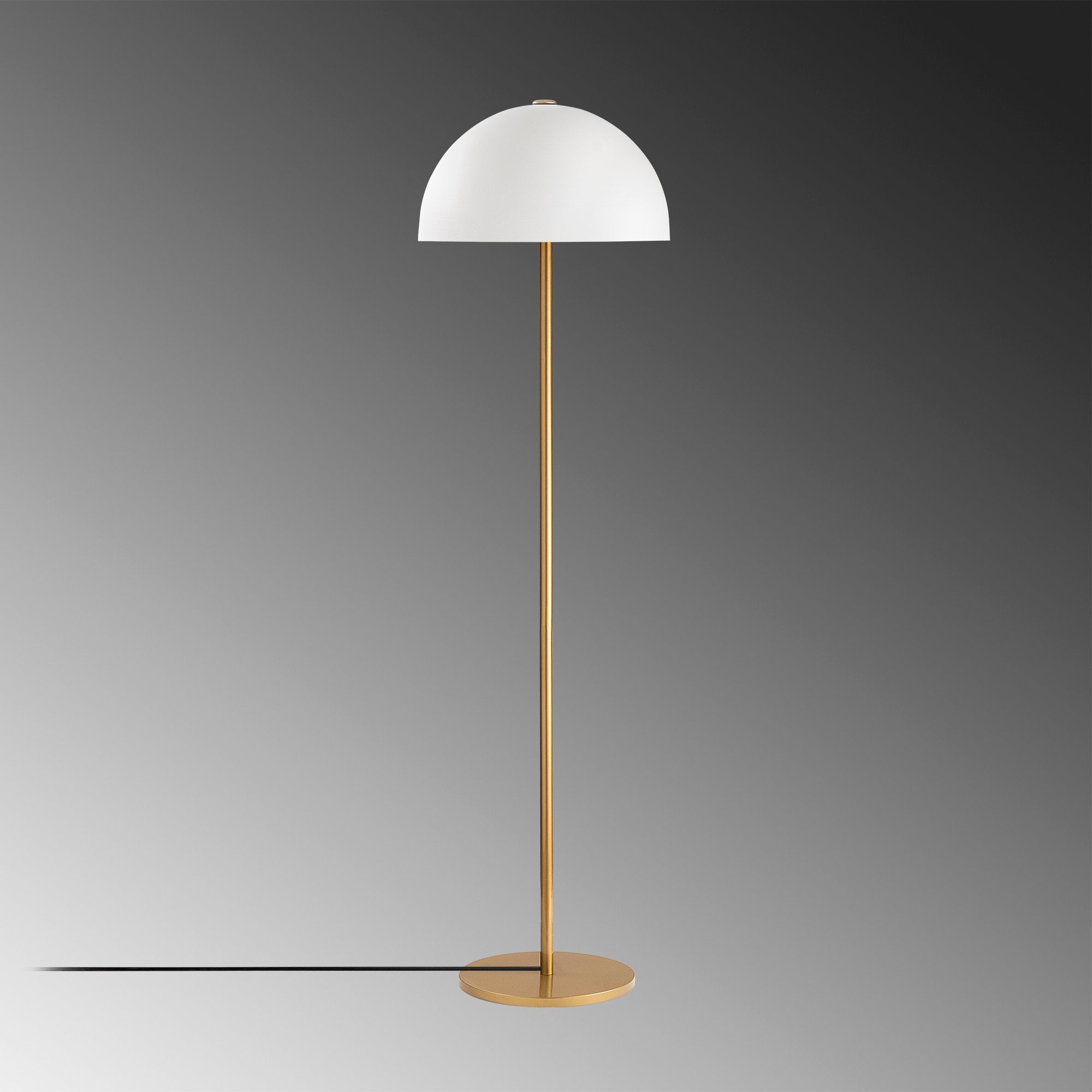 Stilvolle Mixed Stehleuchte in Gold von Opviq: Verleihen Sie Ihrem Raum mit ihrem eleganten Design und warmem Licht eine luxuriöse Atmosphäre.