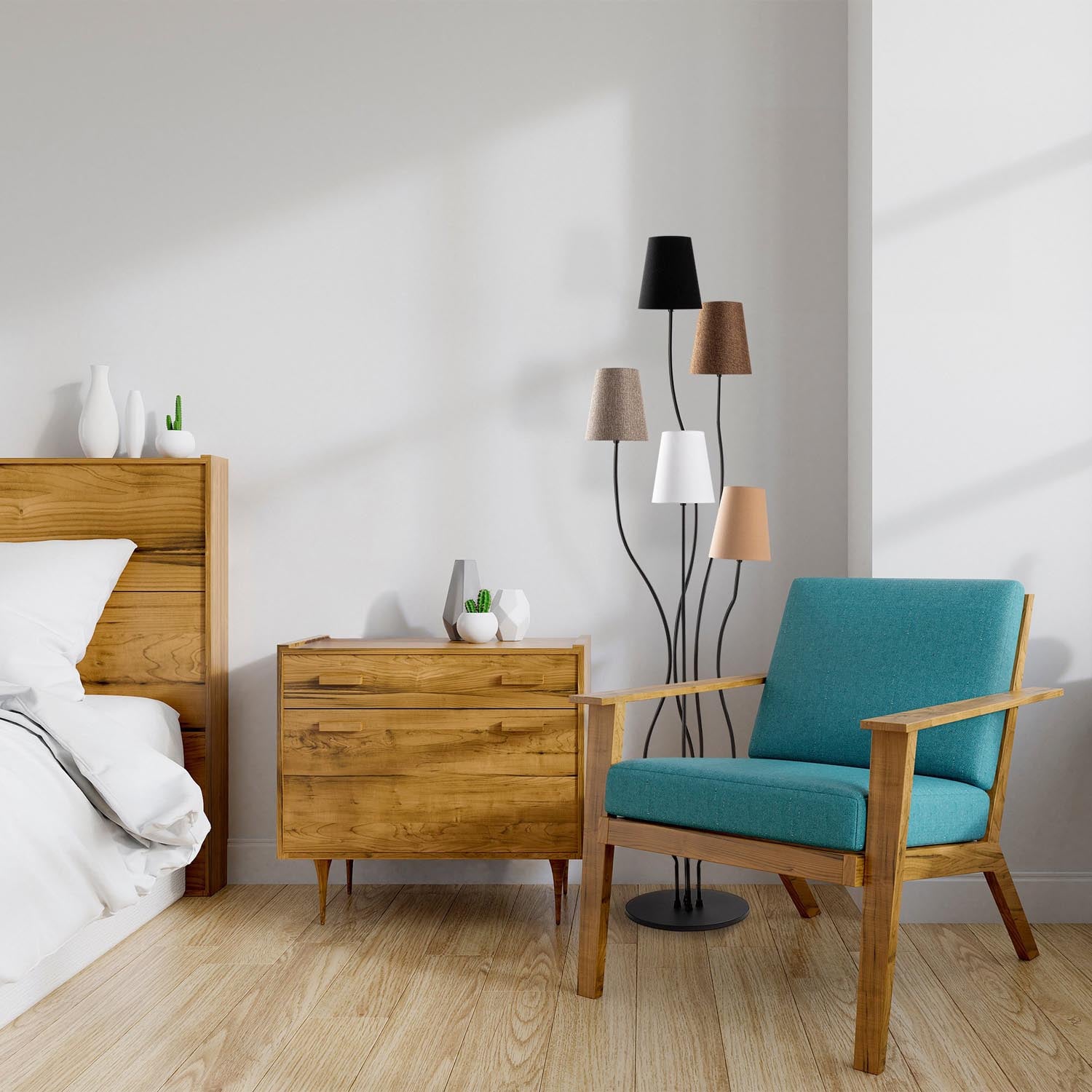 Setzen Sie mit der Bonibon Stehleuchte von Opviq in Mehrfarbig stilvolle Akzente in Ihrem Zuhause. Modernes Design trifft auf gemütliche Atmosphäre!