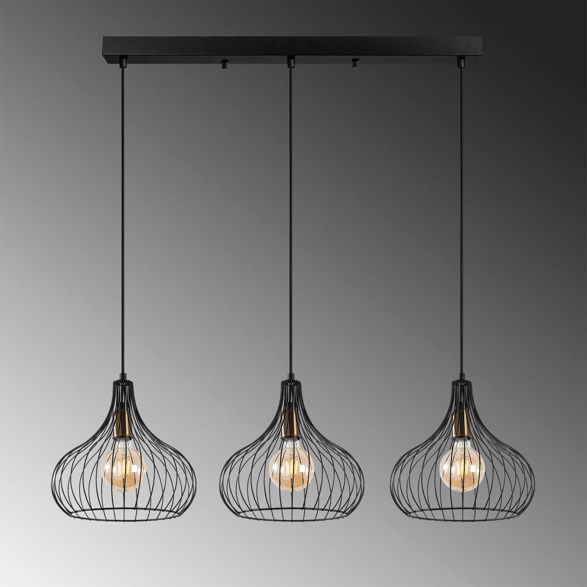 Teldamla Pendellampe - Schwarz Antiquität in Schwarz Antiquität präsentiert im Onlineshop von KAQTU Design AG. Pendelleuchte ist von Opviq