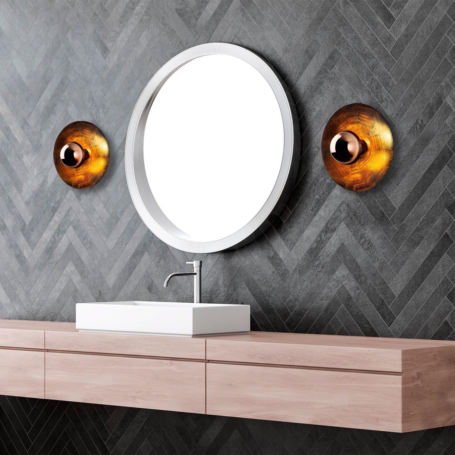 Elegante Kupfer-Wandleuchte von Opviq: Verleihen Sie Ihrem Raum mit dieser stilvollen Lampe einen Hauch von Luxus und gemütlicher Atmosphäre.