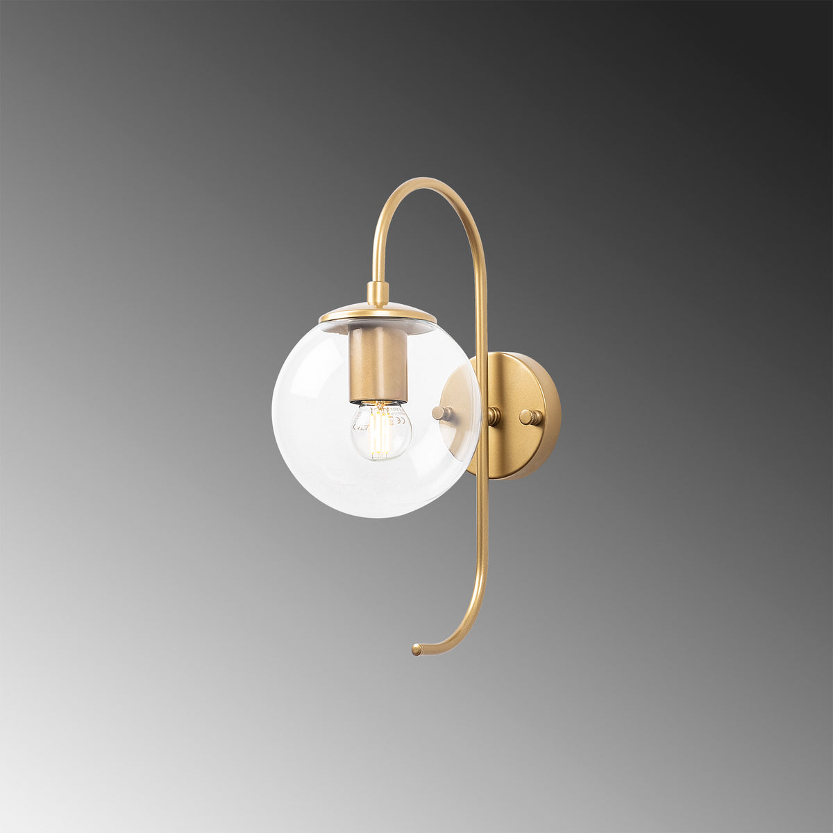 Jewel Wandleuchte - Glänzendes Gold in Glänzendes Gold präsentiert im Onlineshop von KAQTU Design AG. Wandleuchte ist von Opviq