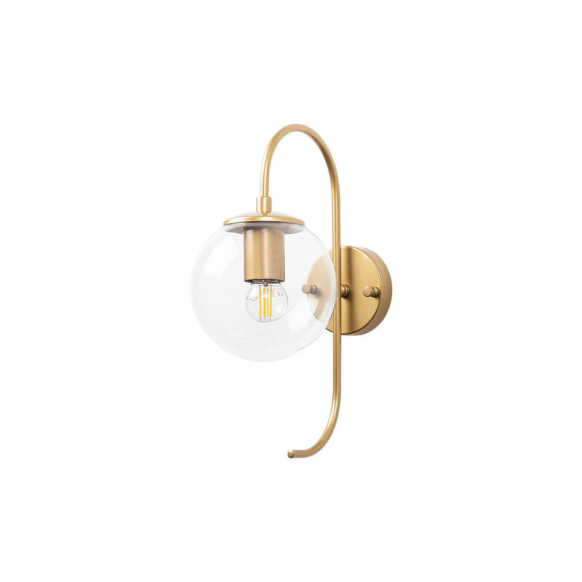Jewel Wandleuchte - Glänzendes Gold in Glänzendes Gold präsentiert im Onlineshop von KAQTU Design AG. Wandleuchte ist von Opviq