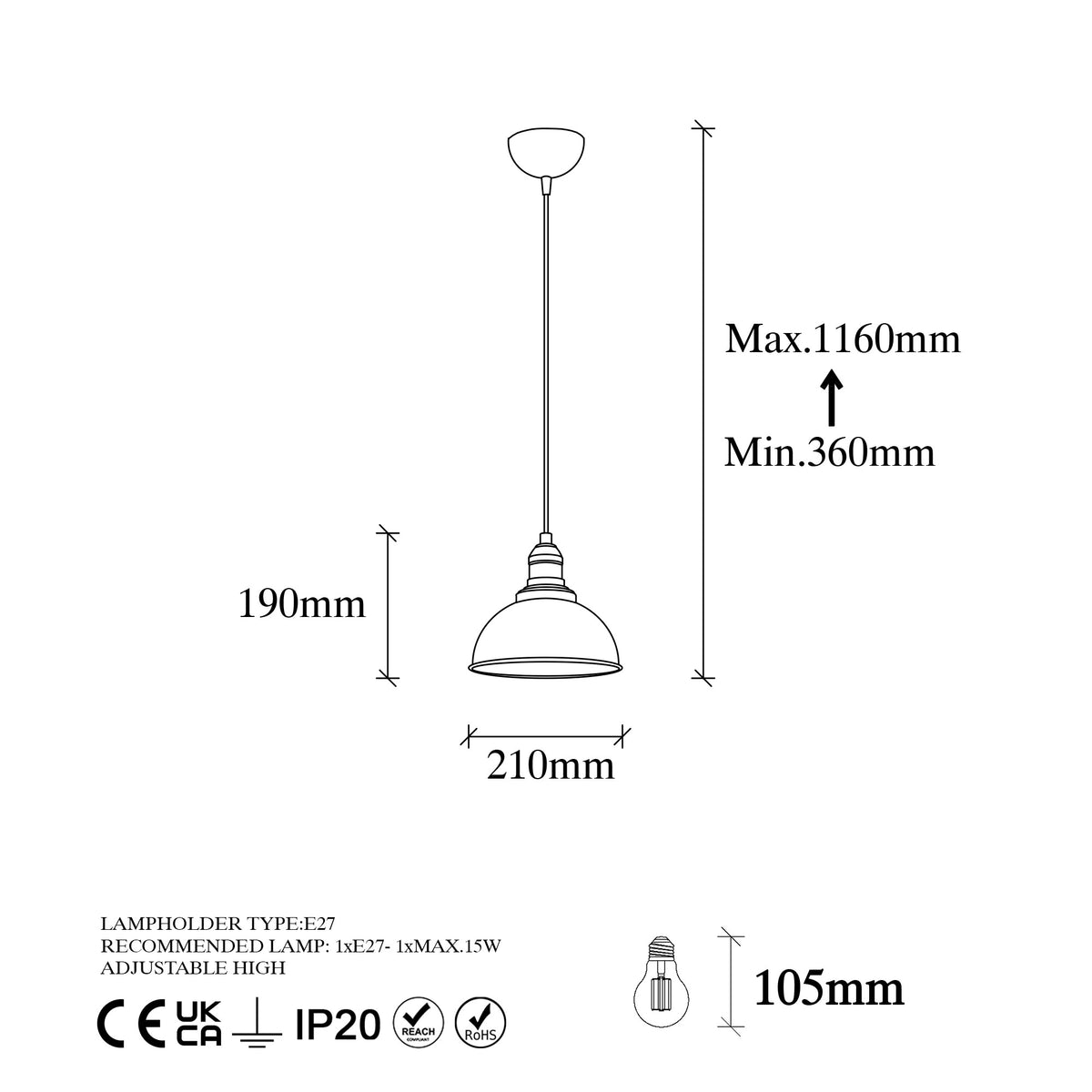 Varzan Pendellampe - Schwarz Antiquität in Schwarz Antiquität präsentiert im Onlineshop von KAQTU Design AG. Pendelleuchte ist von Opviq