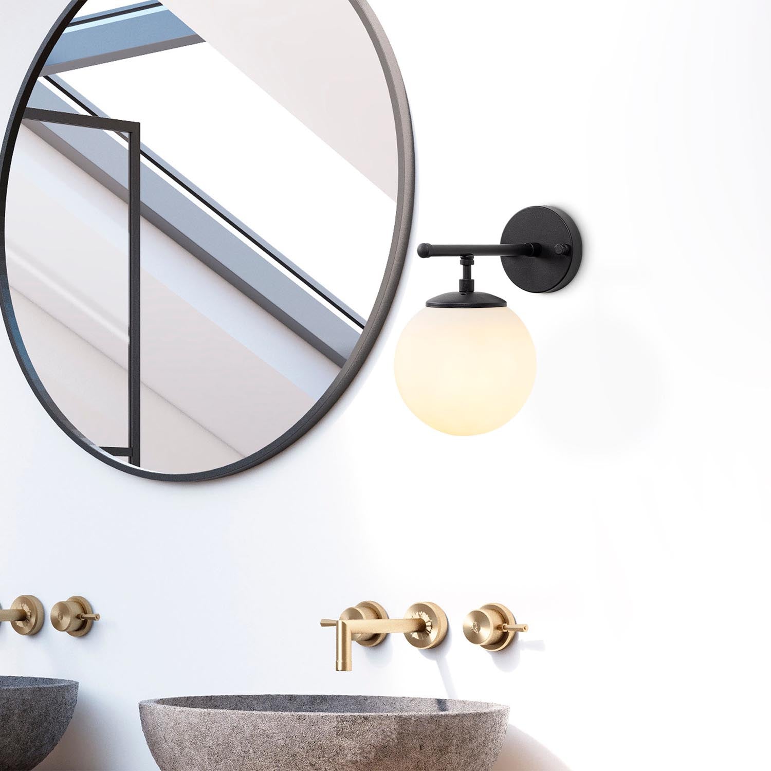 Verleihen Sie Ihrem Zuhause mit der Roe Wandleuchte in Schwarz und Creme von Opviq einen modernen Akzent. Ideal für stilvolle Beleuchtung und gemütliche Atmosphäre.