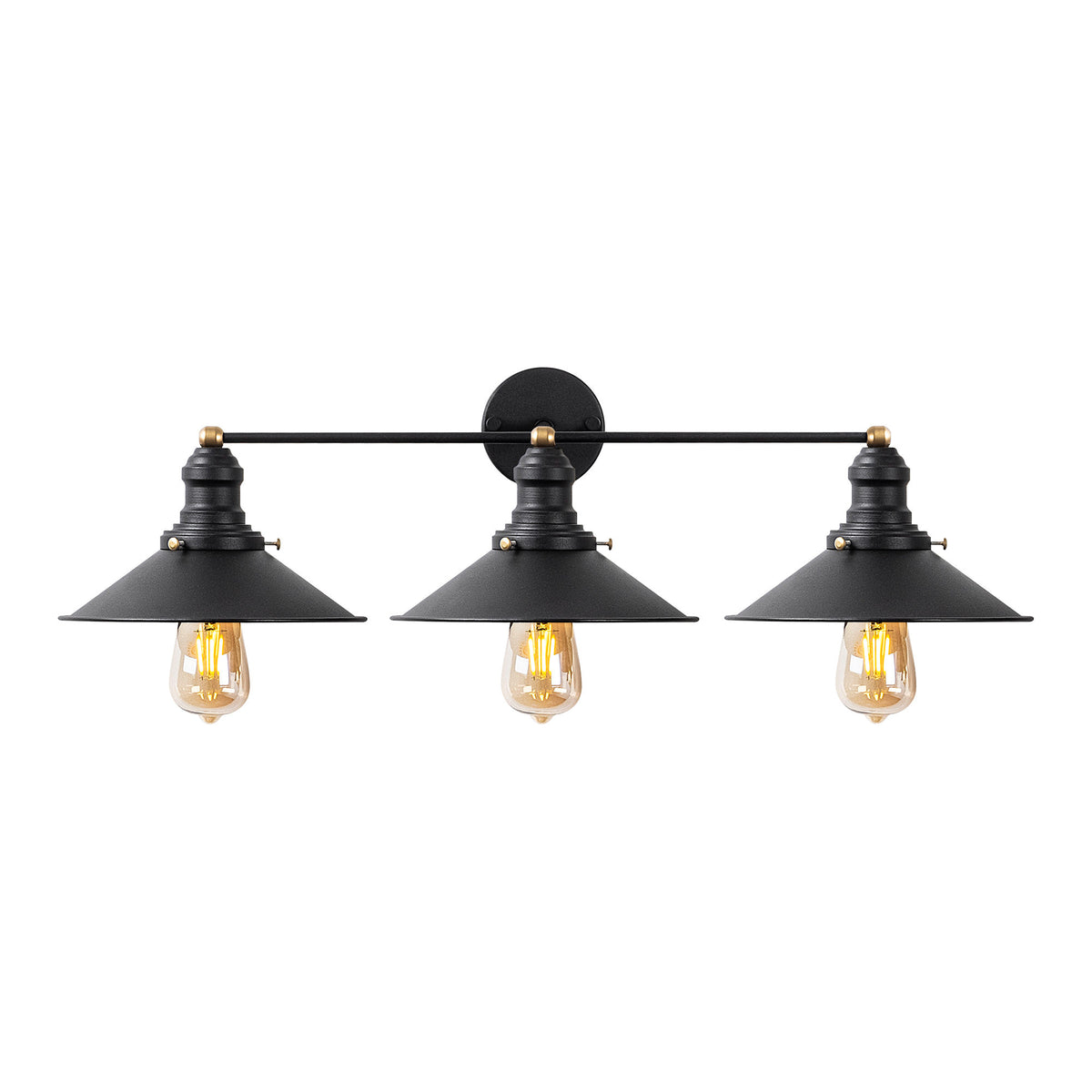 Conical Wandleuchte - Schwarz Antiquität in Schwarz Antiquität präsentiert im Onlineshop von KAQTU Design AG. Wandleuchte ist von Opviq