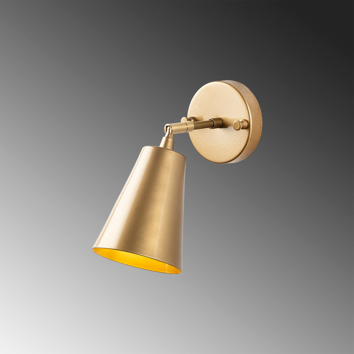 Evander Wandleuchte - Gold in Gold präsentiert im Onlineshop von KAQTU Design AG. Wandleuchte ist von Opviq