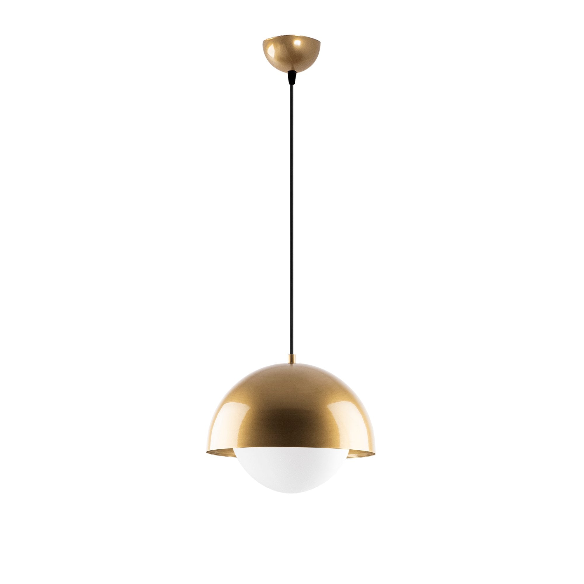 Entdecken Sie die exquisite Camgoz Pendelleuchte in Gold von Opviq. Ihr luxuriöses Design und die faszinierende Glaskappe schaffen ein stilvolles Ambiente.