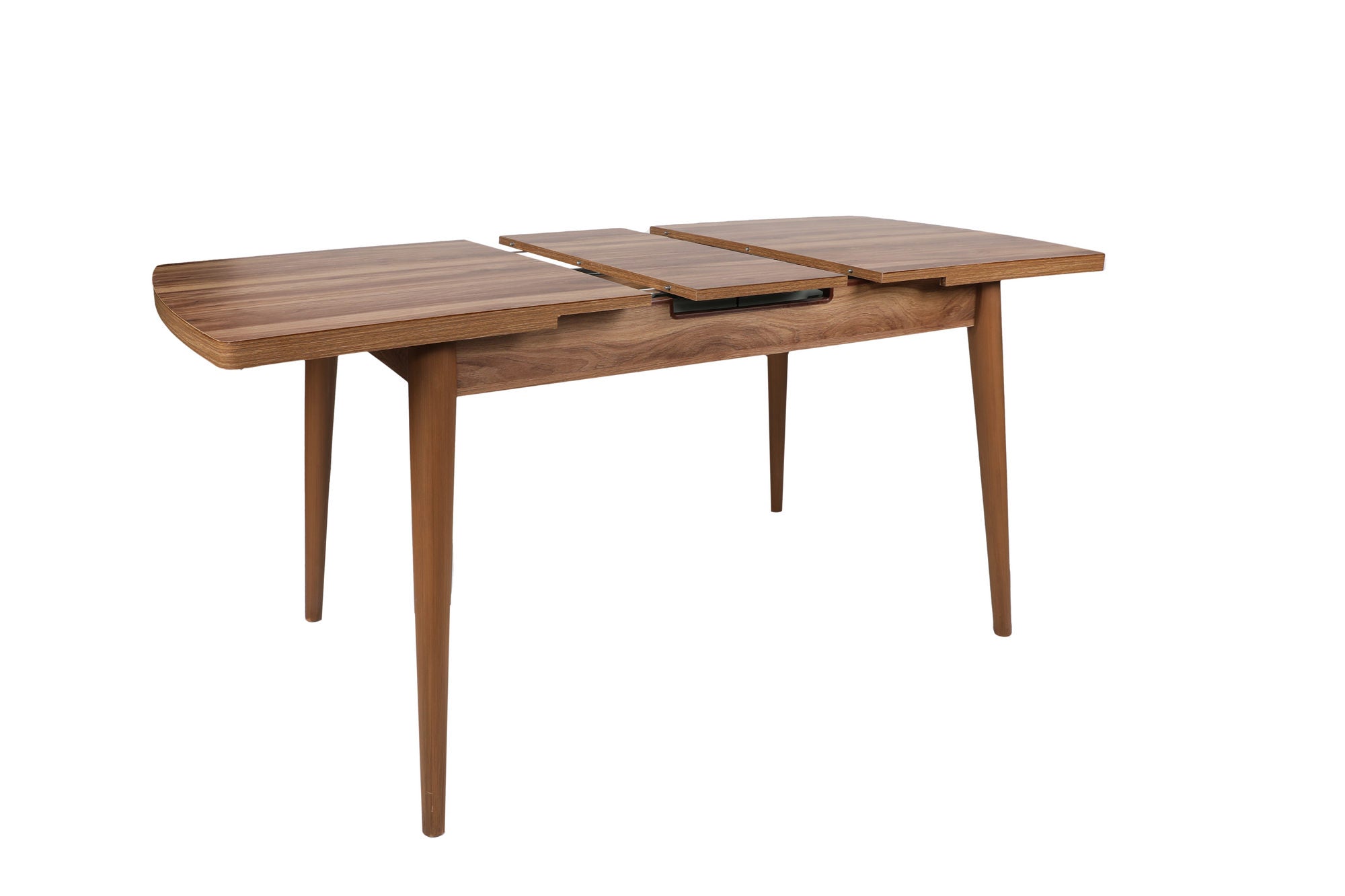 Entdecken Sie den Inci 1141 Esstisch in Walnuss – ein stilvoller, ausziehbarer Tisch, der Ihr Esszimmer mit zeitloser Eleganz und Flexibilität bereichert.