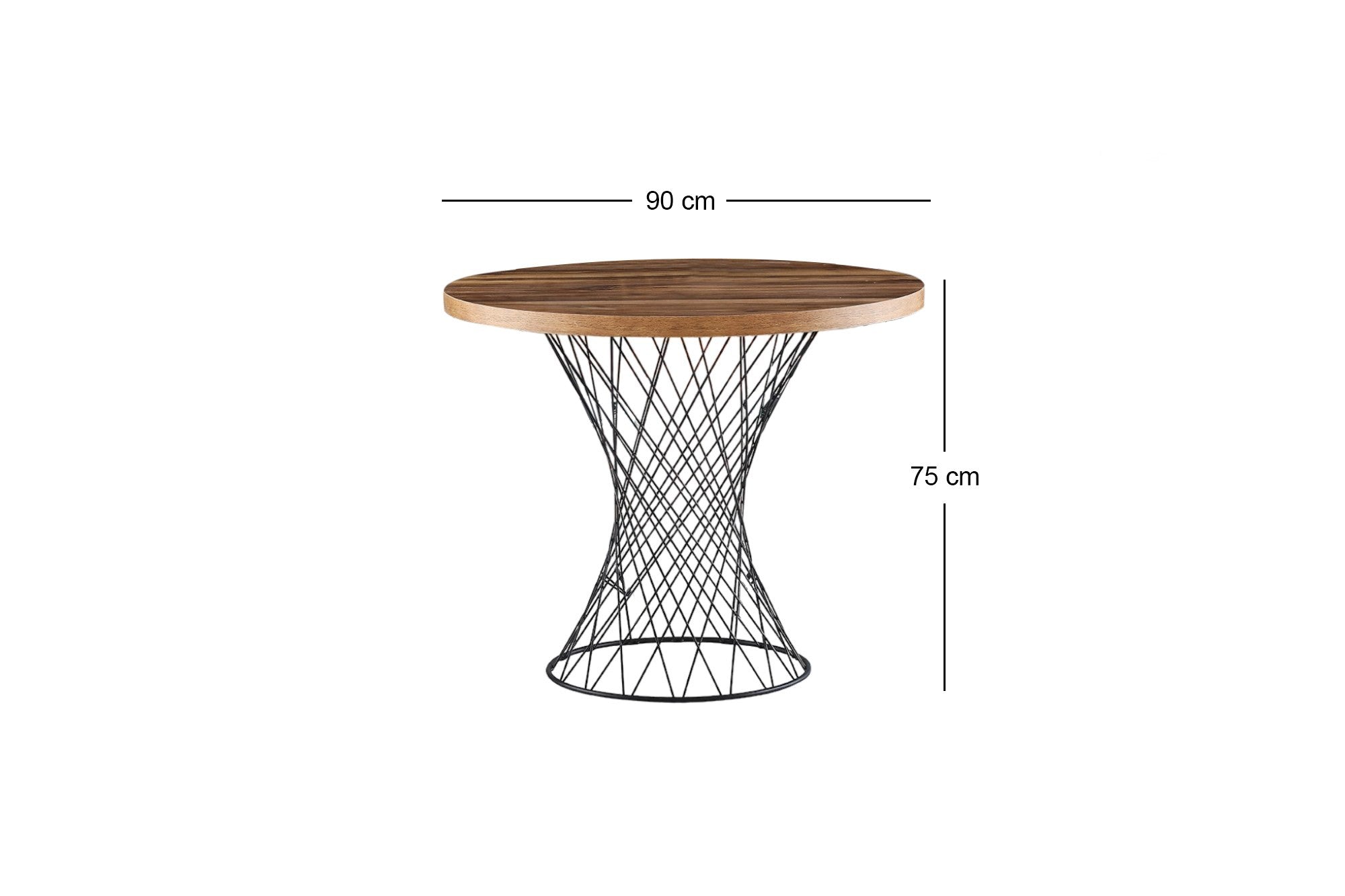 Entdecken Sie den Pota Esstisch von Hanah Home in Walnuss Schwarz – stilvoll, robust und perfekt für unvergessliche Essmomente.