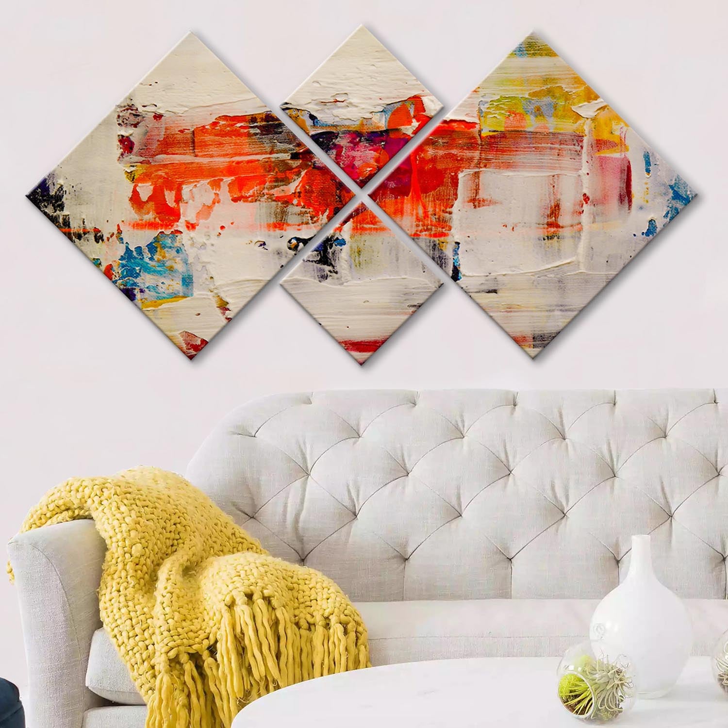 Entdecken Sie die farbenfrohe MDF-Malerei 4MDF2281410 von Wallity. Perfekt für stilvolle Wände, einfach zu montieren und langlebig.