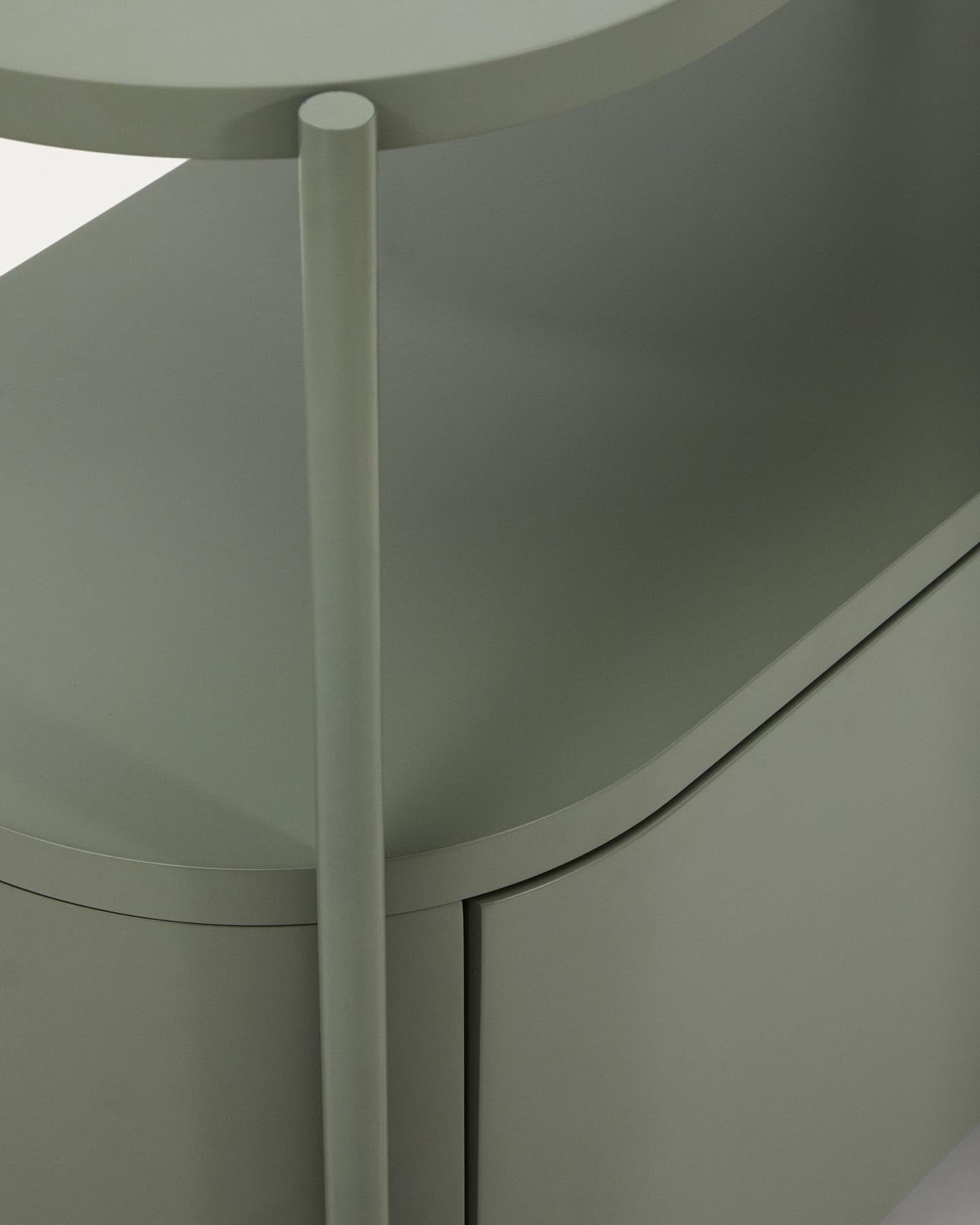 Badezimmermöbel Arely mit Stahlgestell und grün lackiertem MDF, 90 x 40 cm in Dunkelgrün präsentiert im Onlineshop von KAQTU Design AG. Badzubehör ist von Kave Home