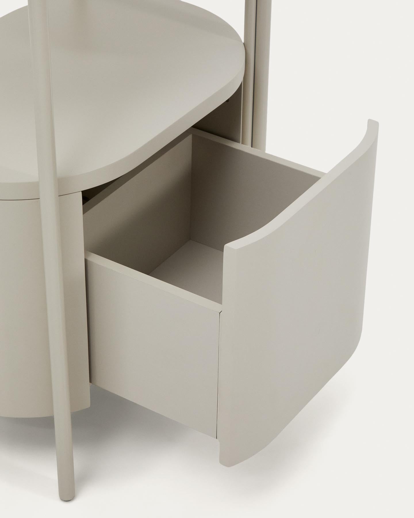 Badezimmermöbel Arely mit Stahlgestell und weiß lackiertem MDF, 60 x 40 cm in Beige präsentiert im Onlineshop von KAQTU Design AG. Badzubehör ist von Kave Home