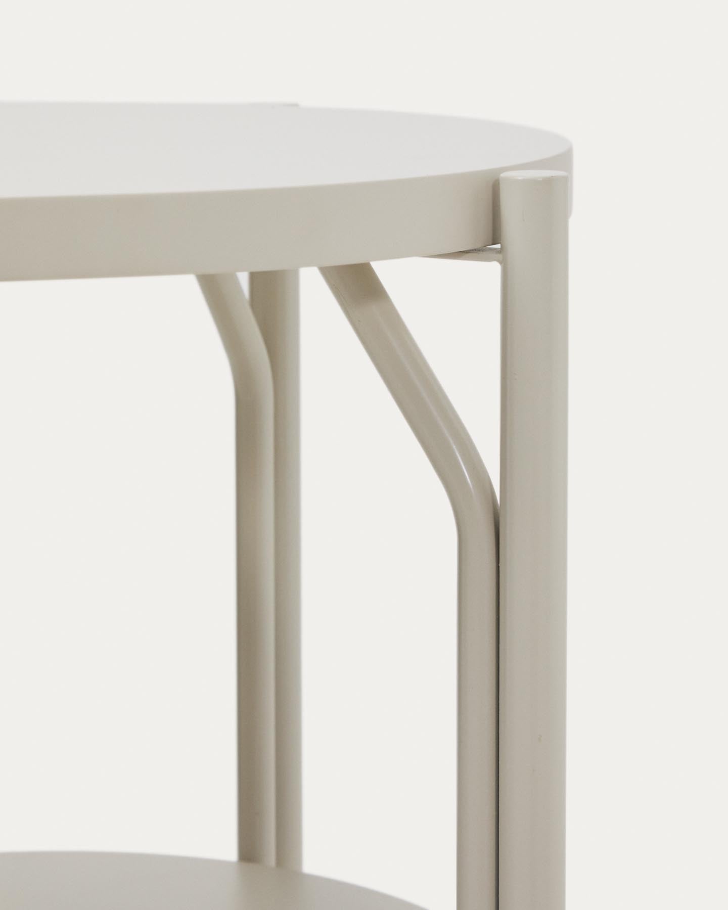 Badezimmermöbel Arely mit Stahlgestell und weiß lackiertem MDF, 60 x 40 cm in Beige präsentiert im Onlineshop von KAQTU Design AG. Badzubehör ist von Kave Home