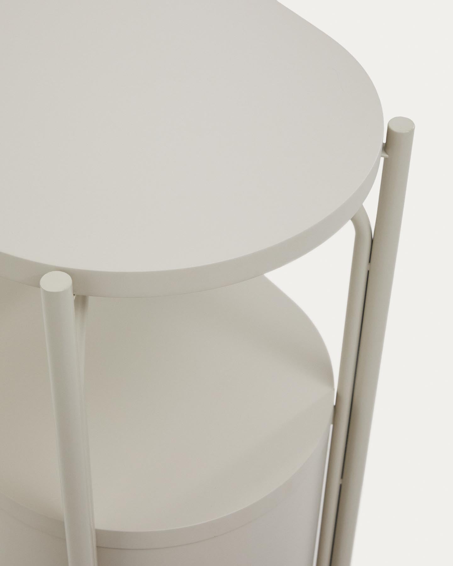 Badezimmermöbel Arely mit Stahlgestell und weiß lackiertem MDF, 60 x 40 cm in Beige präsentiert im Onlineshop von KAQTU Design AG. Badzubehör ist von Kave Home