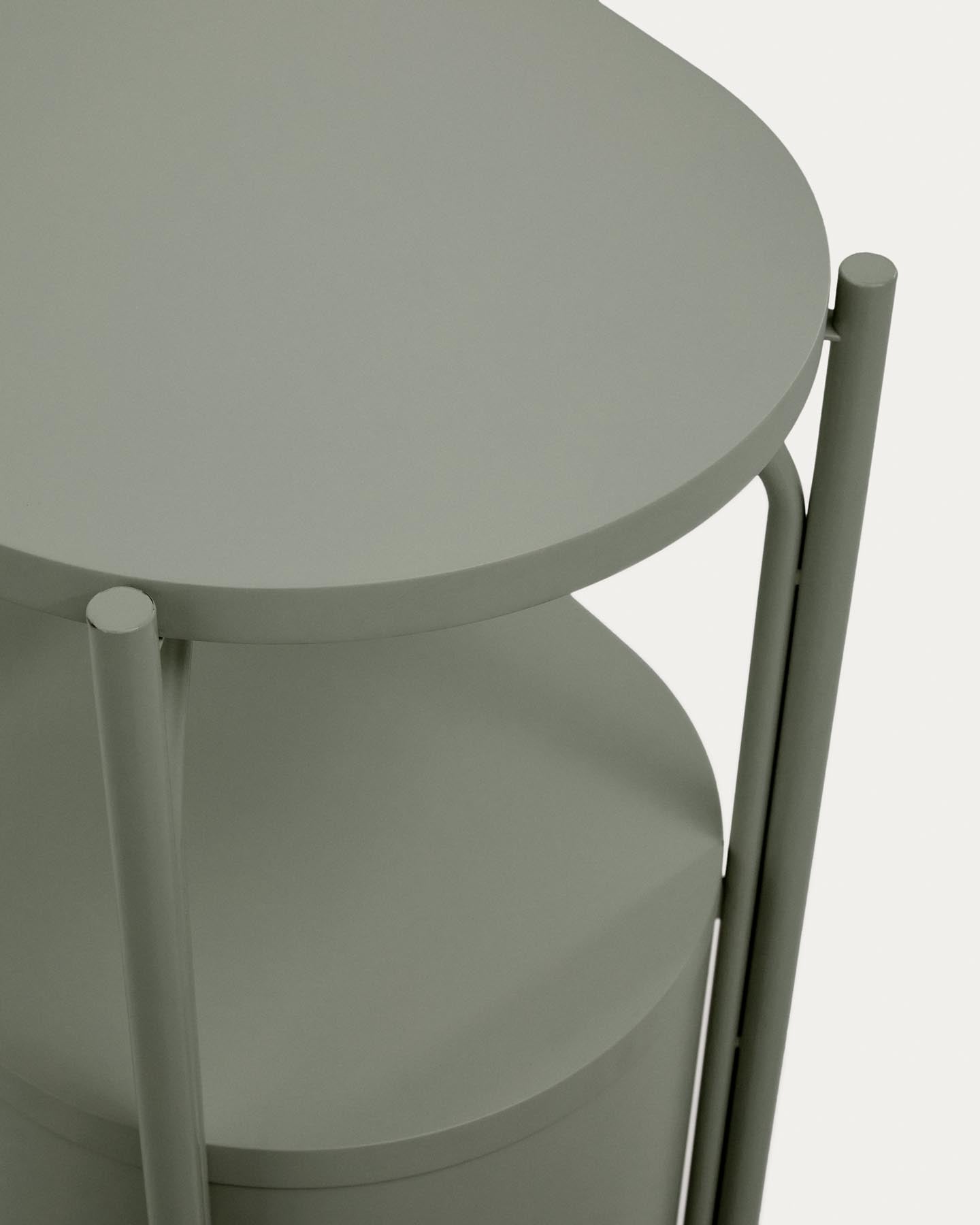 Badezimmermöbel Arely mit Stahlgestell und grün lackiertem MDF, 60 x 40 cm in Dunkelgrün präsentiert im Onlineshop von KAQTU Design AG. Badzubehör ist von Kave Home