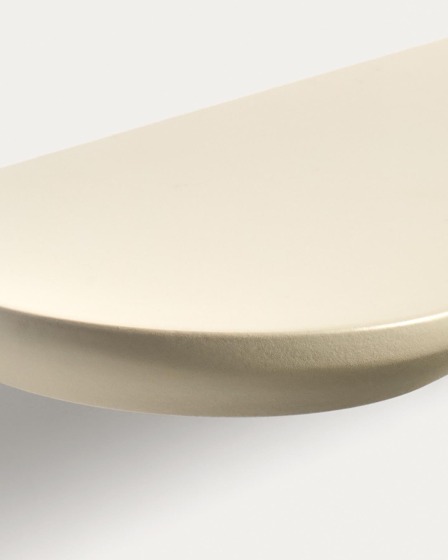 Set Arely aus 2 MDF-Regalen mit beigefarbener Lackierung, 35 cm/55 cm in Beige präsentiert im Onlineshop von KAQTU Design AG. Badzubehör ist von Kave Home