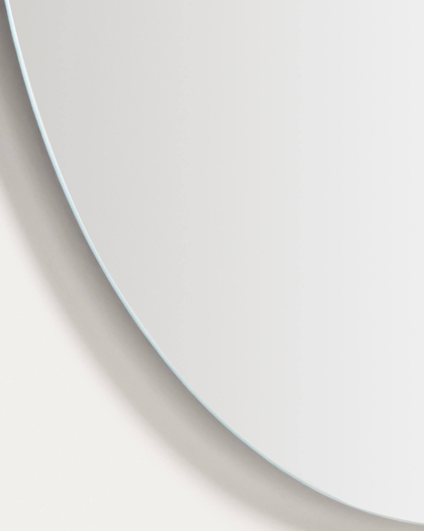 Runder Badezimmerspiegel Donia, Ø 80 cm in Transparent präsentiert im Onlineshop von KAQTU Design AG. Badzubehör ist von Kave Home