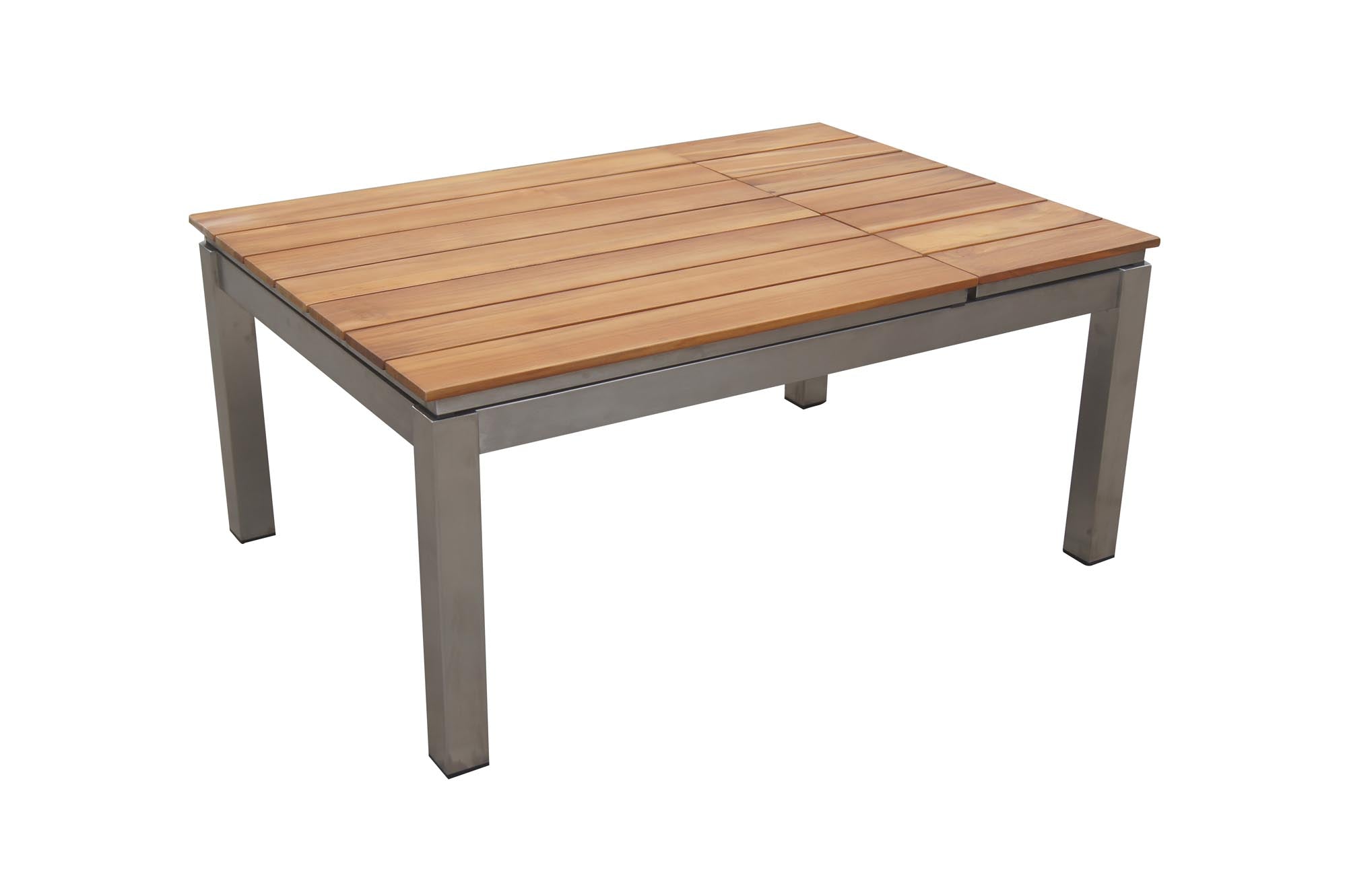 Moderner Loungetisch Verona von Be Garden aus hochwertigem Teakholz, perfekt für stilvolle Outdoor-Entspannung und gesellige Runden.