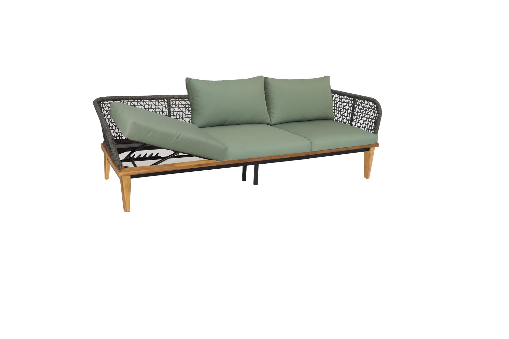 Gartensofa 3er Locarno, AL hoch in Akazie präsentiert im Onlineshop von KAQTU Design AG. Lounge Sofa ist von Be Garden
