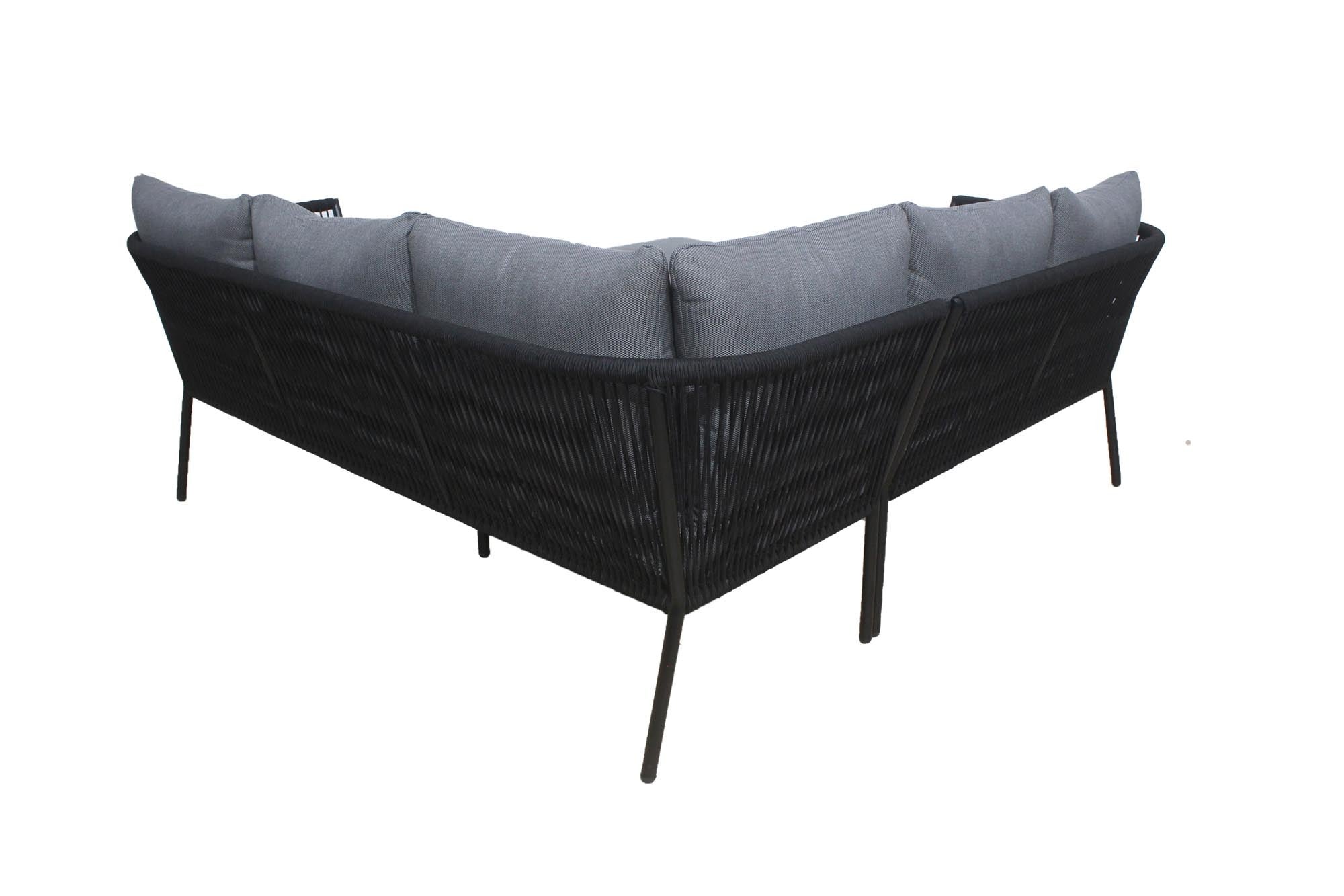 Stilvolle Loungegruppe Viola von Be Garden, ideal für gemütliche Stunden im Freien, kombiniert modernes Design mit hohem Sitzkomfort.