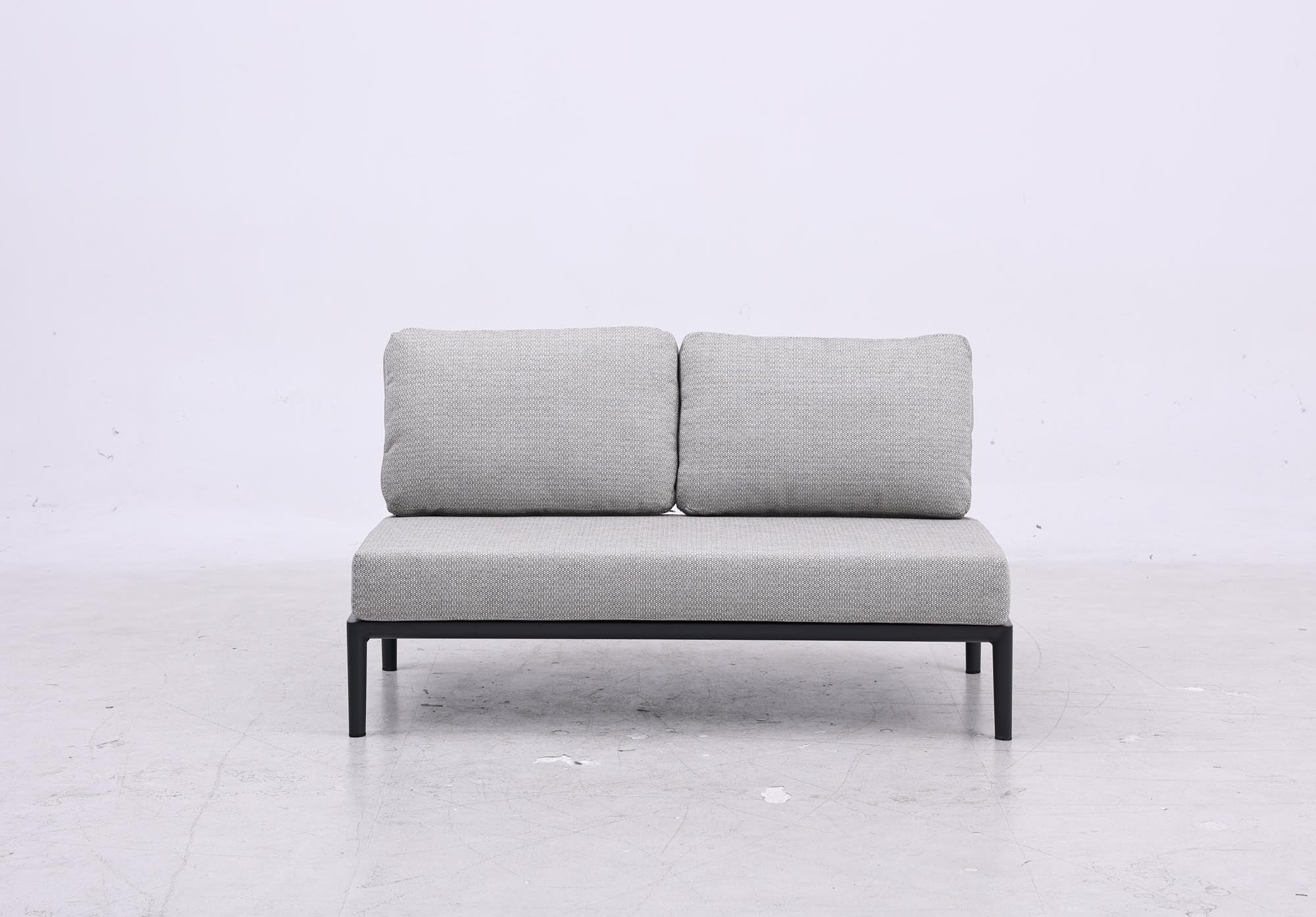 Gartensofa 2-Sitzer o. Armlehnen Fiore in Anthrazit präsentiert im Onlineshop von KAQTU Design AG. Lounge Sofa ist von Be Garden