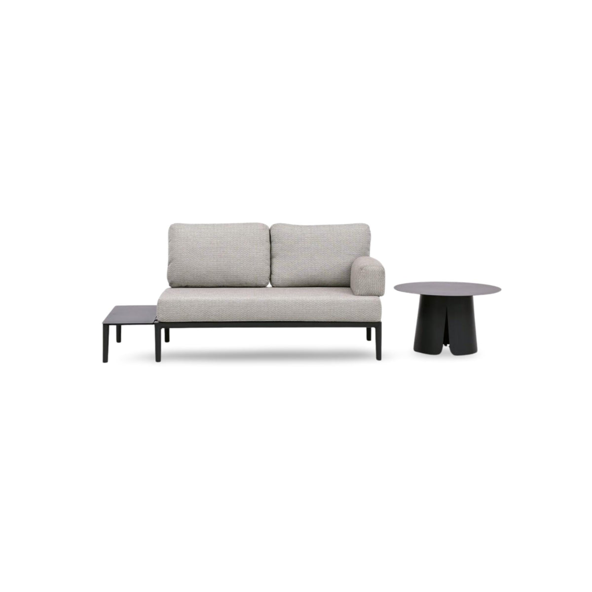 Couchtisch Fiore, Ø70 cm x 42 cm in Anthrazit präsentiert im Onlineshop von KAQTU Design AG. Loungetisch ist von Be Garden