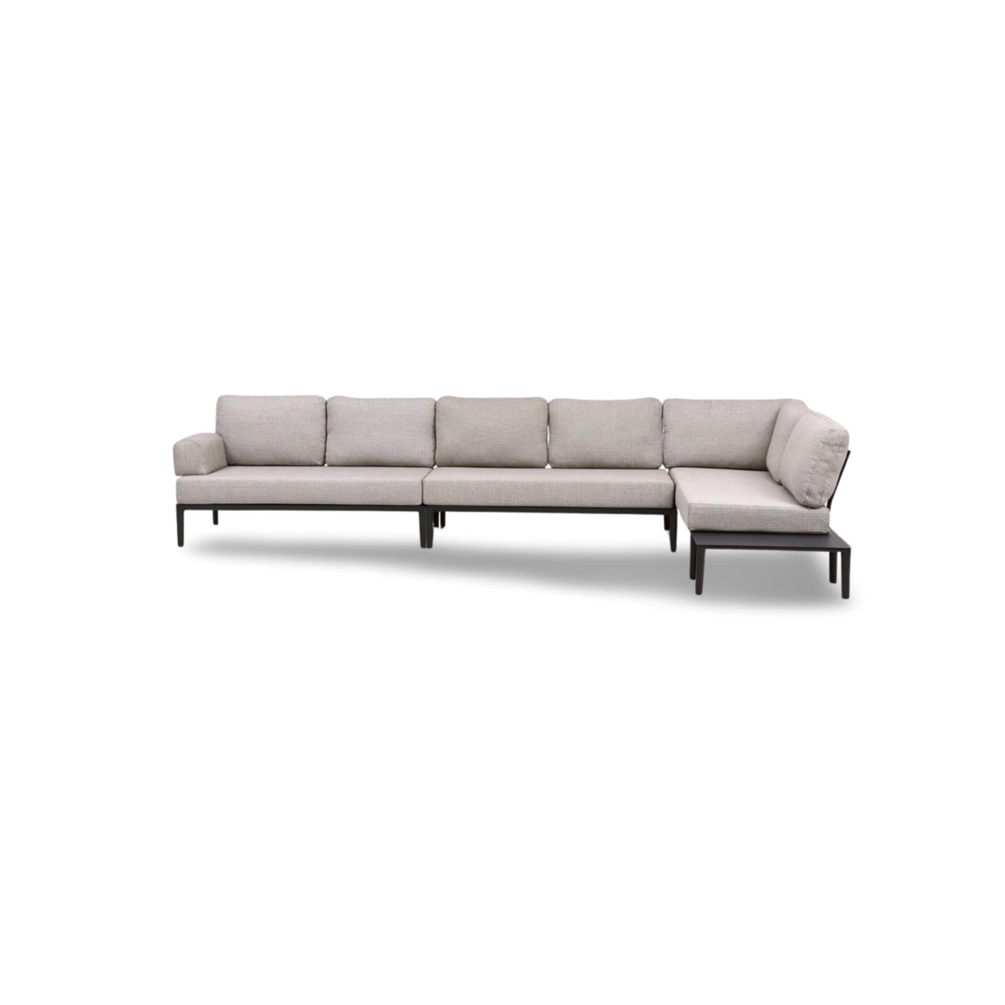 Elegantes XXL-Garten-Loungeset Fiore für 8 Personen in Anthrazit, ideal für entspannte Stunden im Freien und gesellige Zusammenkünfte.