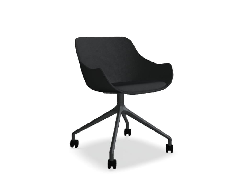 Baltic Classic BL4P19K - Stuhl Drehbasis in Blau präsentiert im Onlineshop von KAQTU Design AG. Drehstuhl ist von Mdd