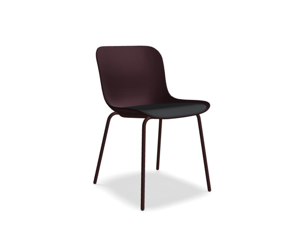 Baltic 2 Remix BLK3P1 - Stuhl 4-Bein-Gestell in präsentiert im Onlineshop von KAQTU Design AG. Stuhl ist von Mdd