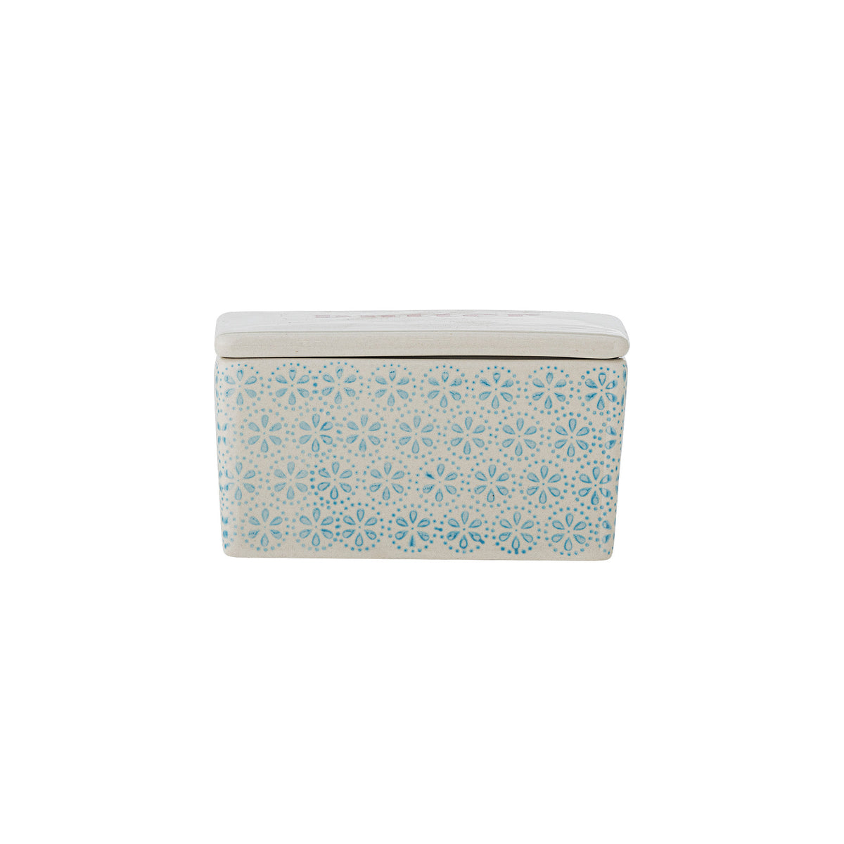 Patrizia Butterdose, Blau, Steingut in Blue präsentiert im Onlineshop von KAQTU Design AG. Aufbewahrungsdose ist von Bloomingville