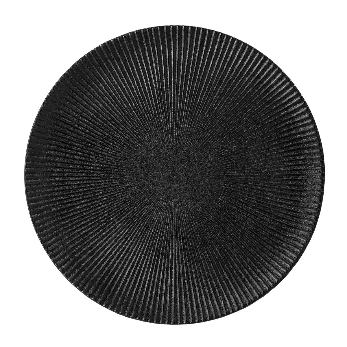 Neri Teller, Schwarz, Steingut in Black präsentiert im Onlineshop von KAQTU Design AG. Teller ist von Bloomingville