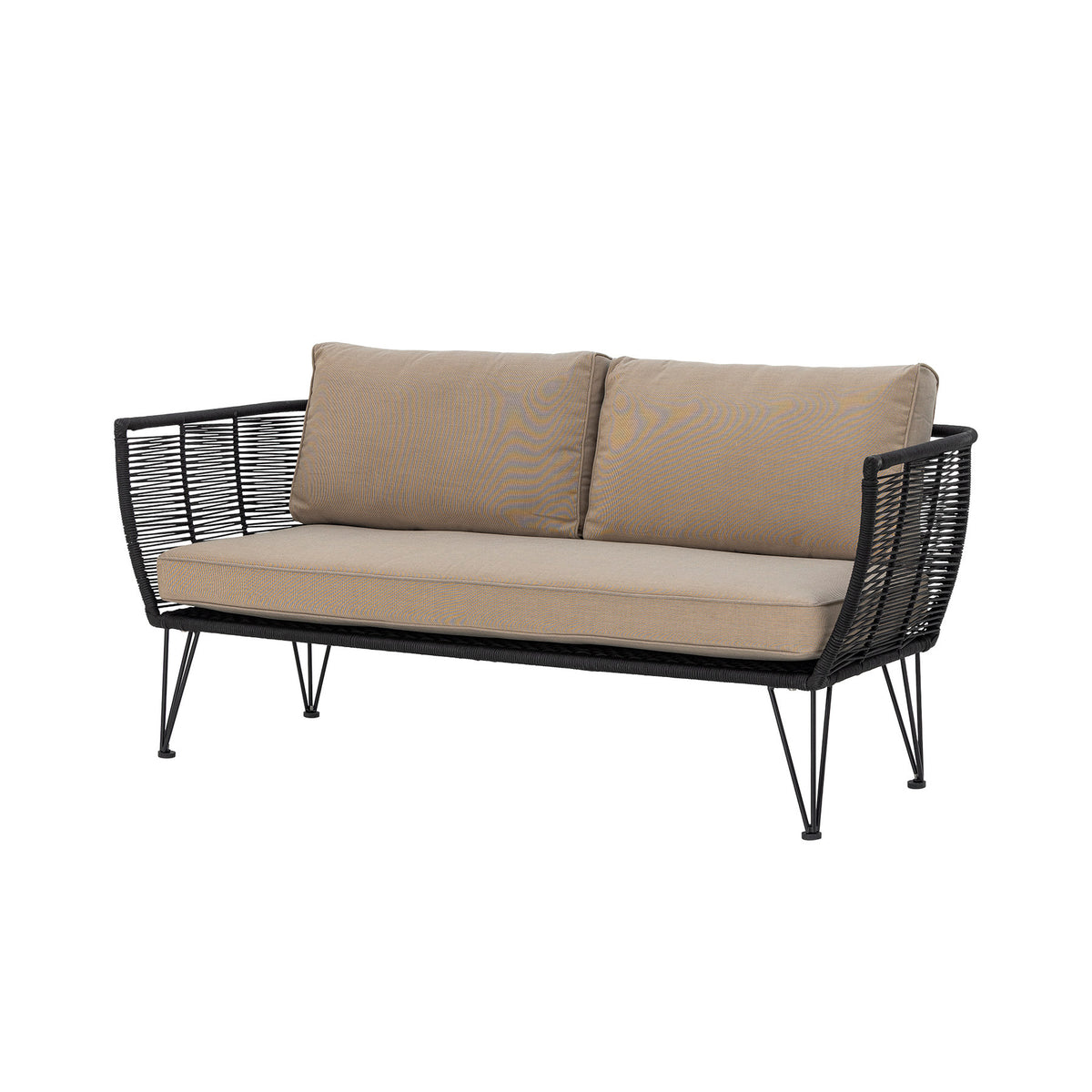 Mundo Sofa, Black, Metal in Schwarz präsentiert im Onlineshop von KAQTU Design AG. Lounge Sofa ist von Bloomingville