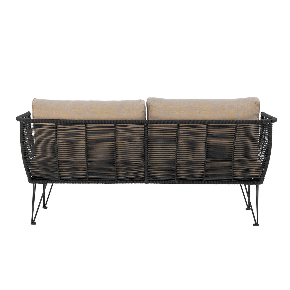 Mundo Sofa, Black, Metal in Schwarz präsentiert im Onlineshop von KAQTU Design AG. Lounge Sofa ist von Bloomingville