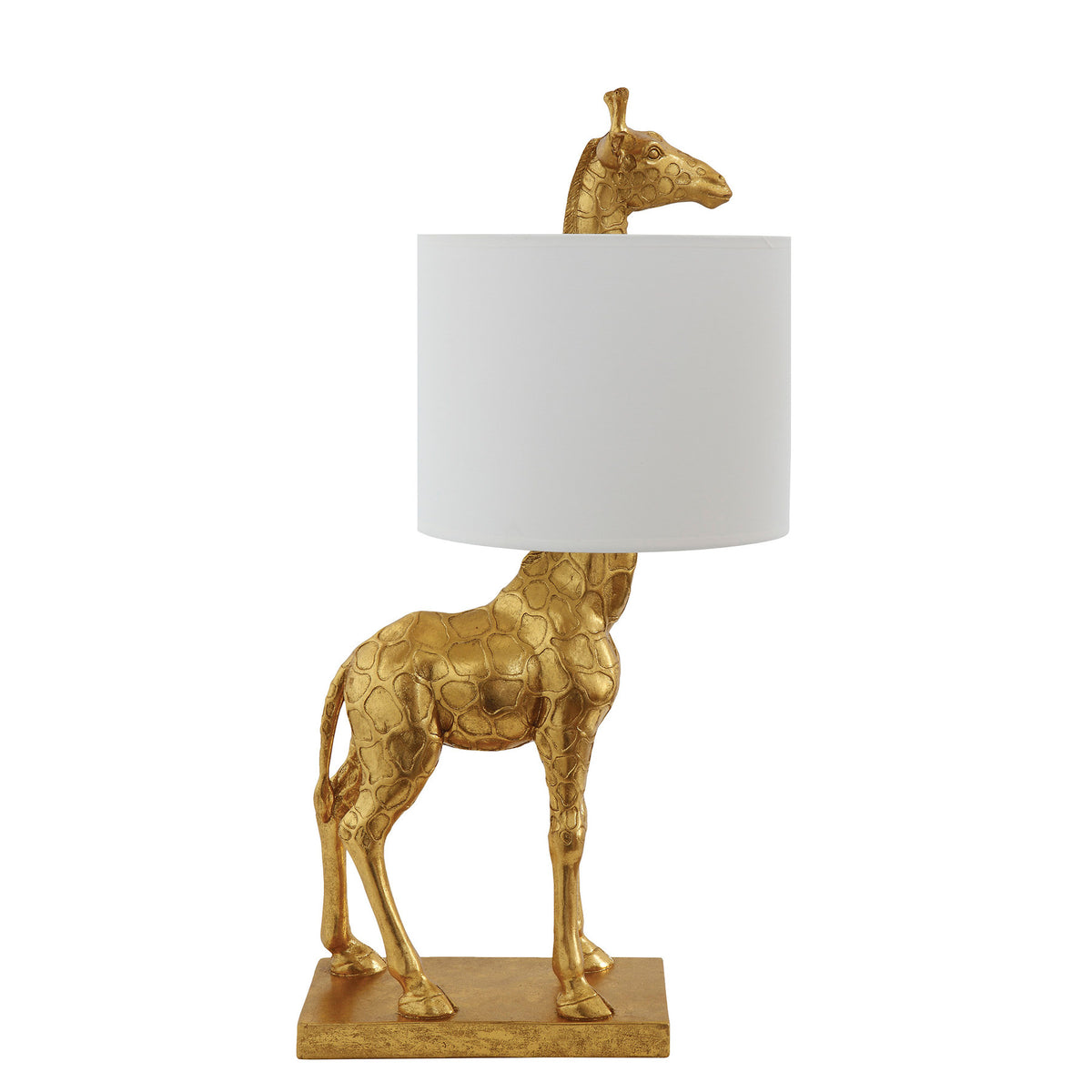 Silas Tischlampe, Gold, Polyresin in Gold präsentiert im Onlineshop von KAQTU Design AG. Tischleuchte ist von Creative Collection
