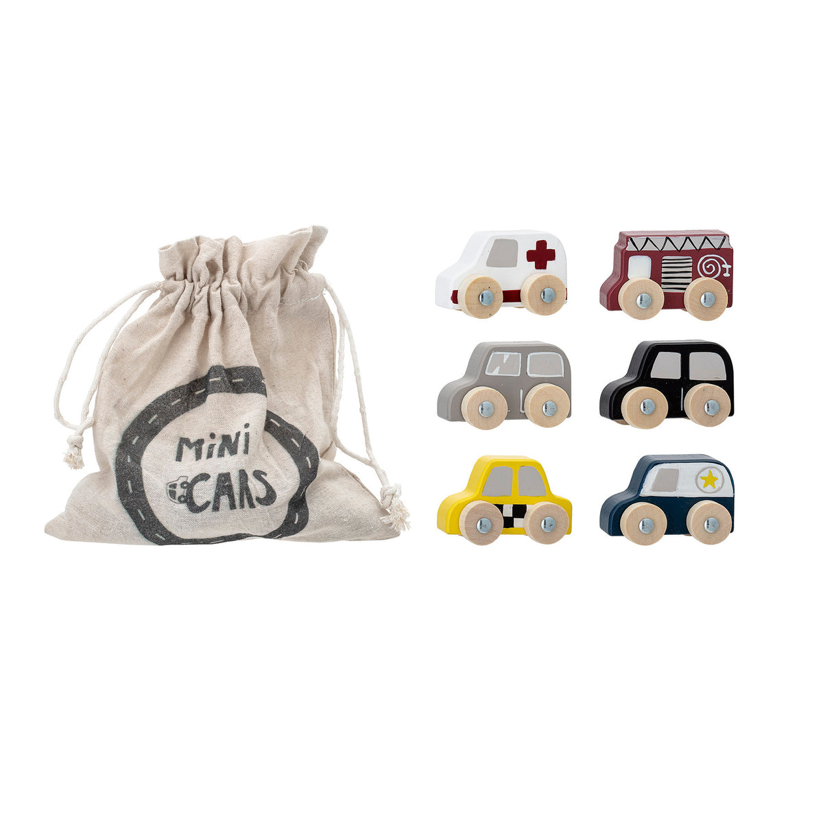 Avin Spielzeugauto, Grau, MDF in Grey präsentiert im Onlineshop von KAQTU Design AG. Objekte Kids ist von Bloomingville Mini