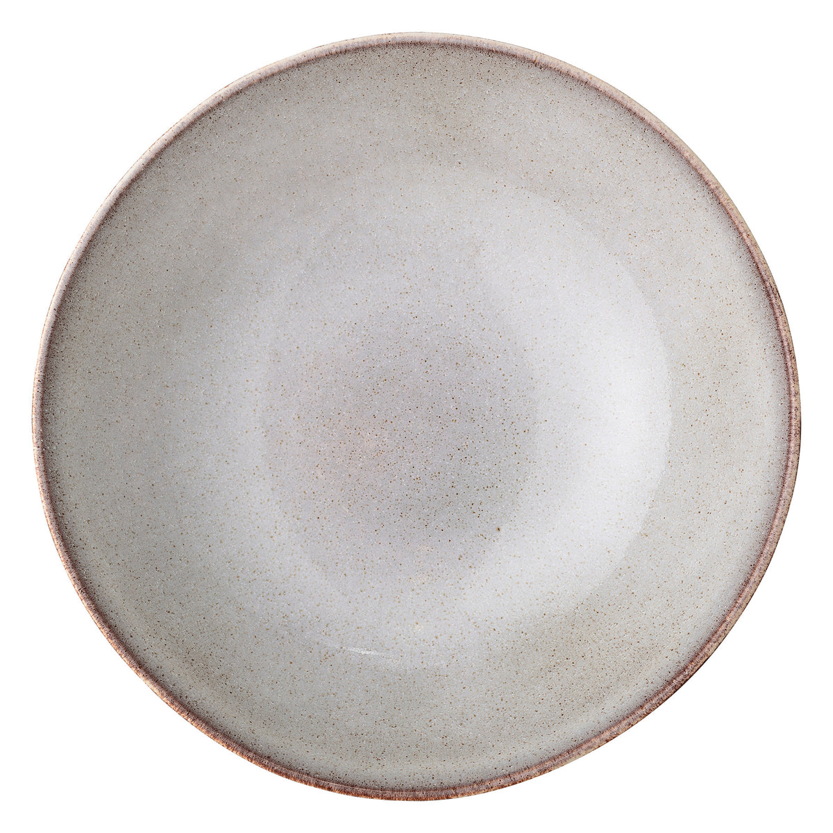 Beige Schale Sandrine aus Steingut von Bloomingville mit glasierter Oberfläche
