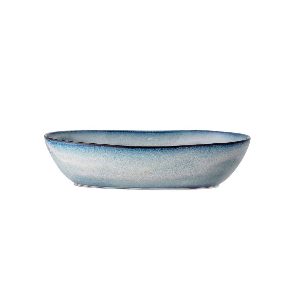 Sandrine Servierschüssel, Blau, Steingut in Blue präsentiert im Onlineshop von KAQTU Design AG. Schale ist von Bloomingville