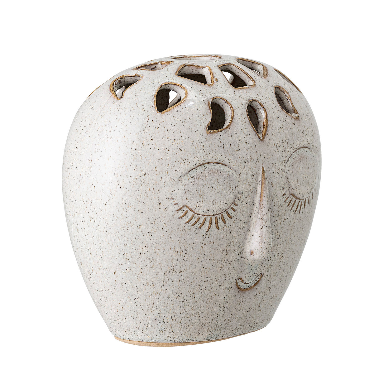Elissa Vase, Weiá, Steingut in White präsentiert im Onlineshop von KAQTU Design AG. Vase ist von Bloomingville