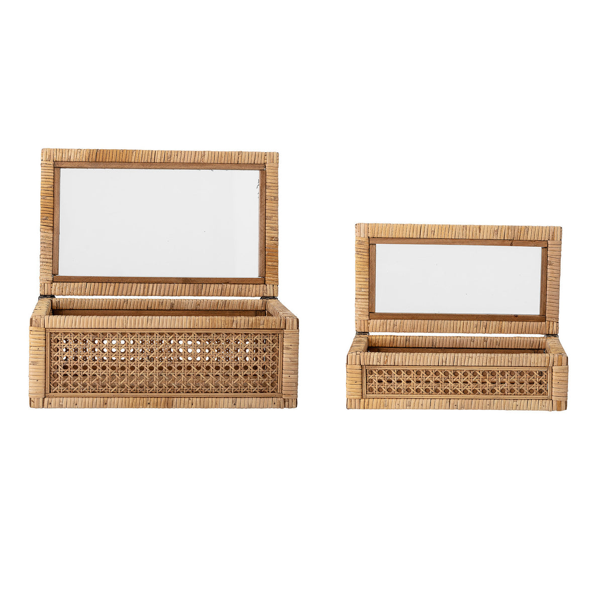 Lally Box w/Lid, Nature, Rattan in Nature präsentiert im Onlineshop von KAQTU Design AG. Aufbewahrungsboxen ist von Bloomingville
