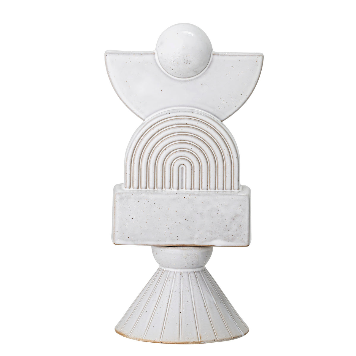 Beatrice Deko, Weiá, Steingut in White präsentiert im Onlineshop von KAQTU Design AG. Kunstgegenstände ist von Bloomingville