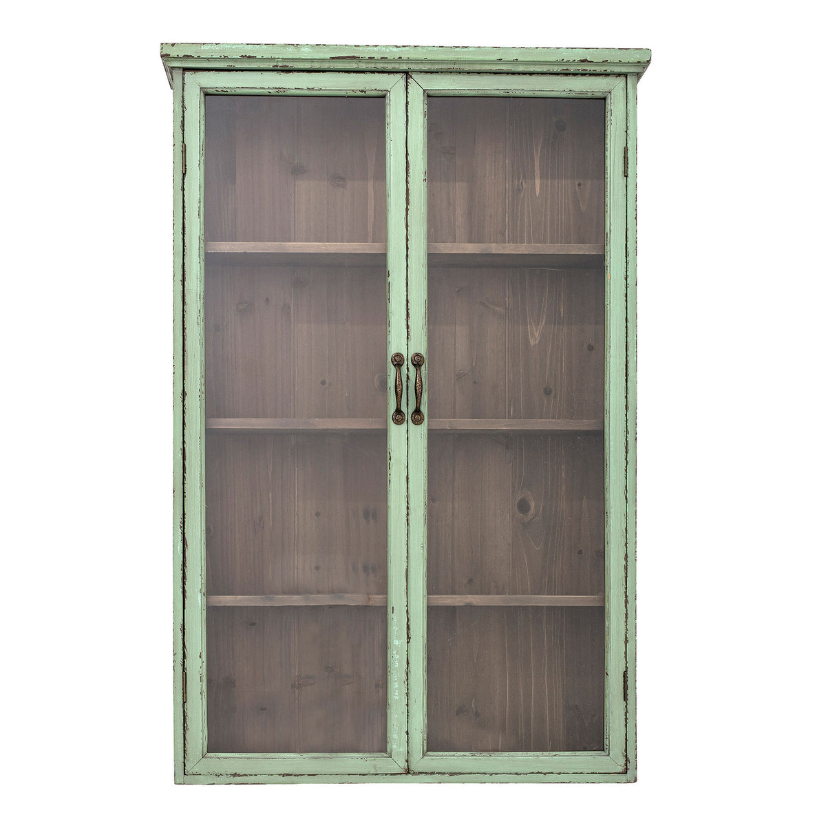 Hazem Kabinett, Grün, Tannenholz in Green präsentiert im Onlineshop von KAQTU Design AG. Standregal ist von Creative Collection